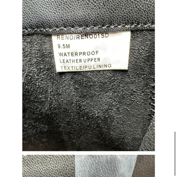 NWT Blondo waterproof Reno Black Leather Combat Boots Size 9.5 - Picture 10 of 10